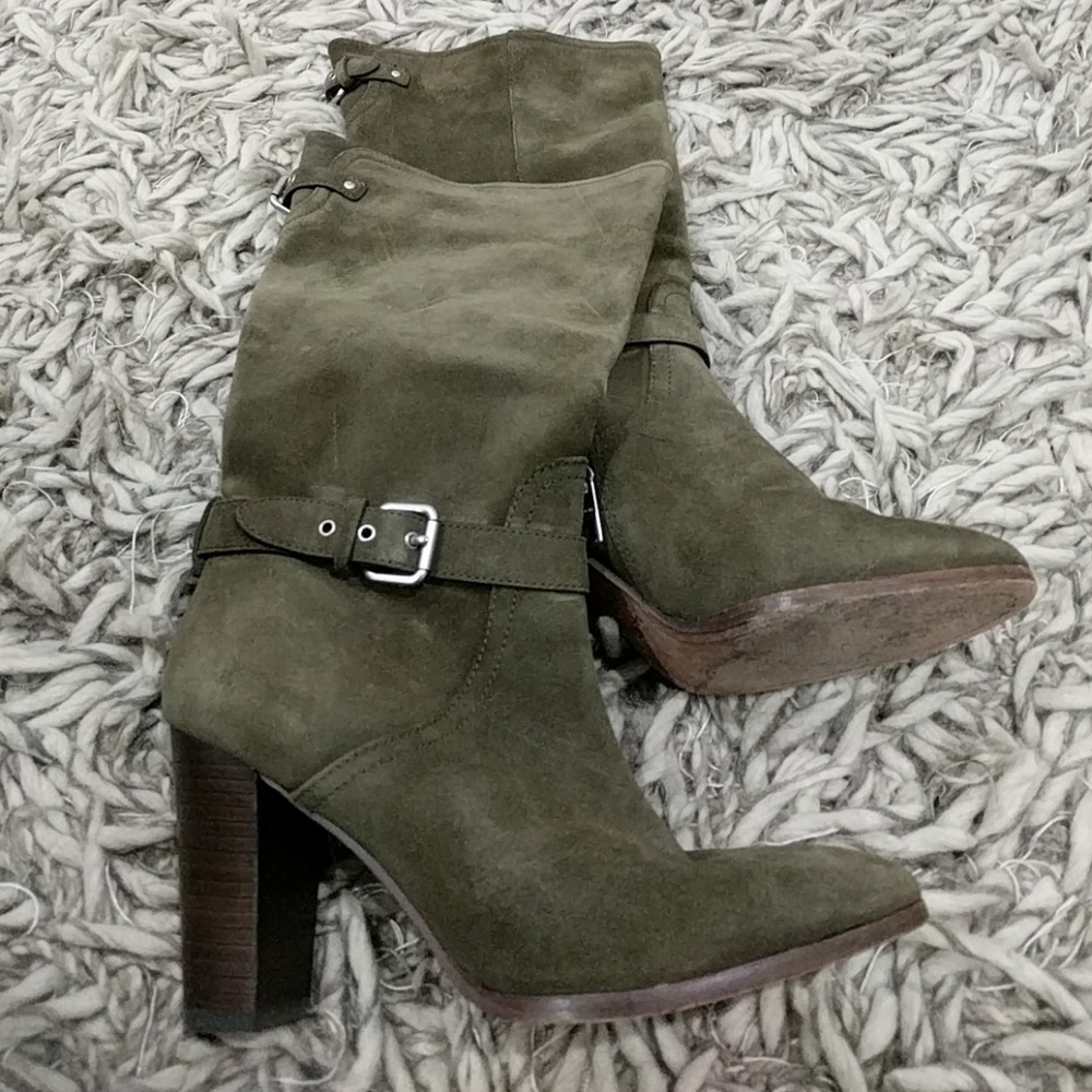 Coach Leather/ Suede boots